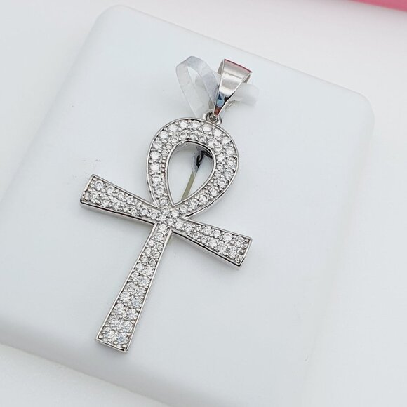 925 Sterling Silver Cubic Zirconia Pendant, U19254441